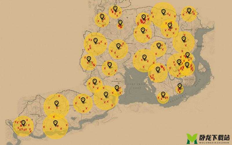 《荒野大镖客2》传说动物分布图详解：全面解析传说动物位置与定位攻略